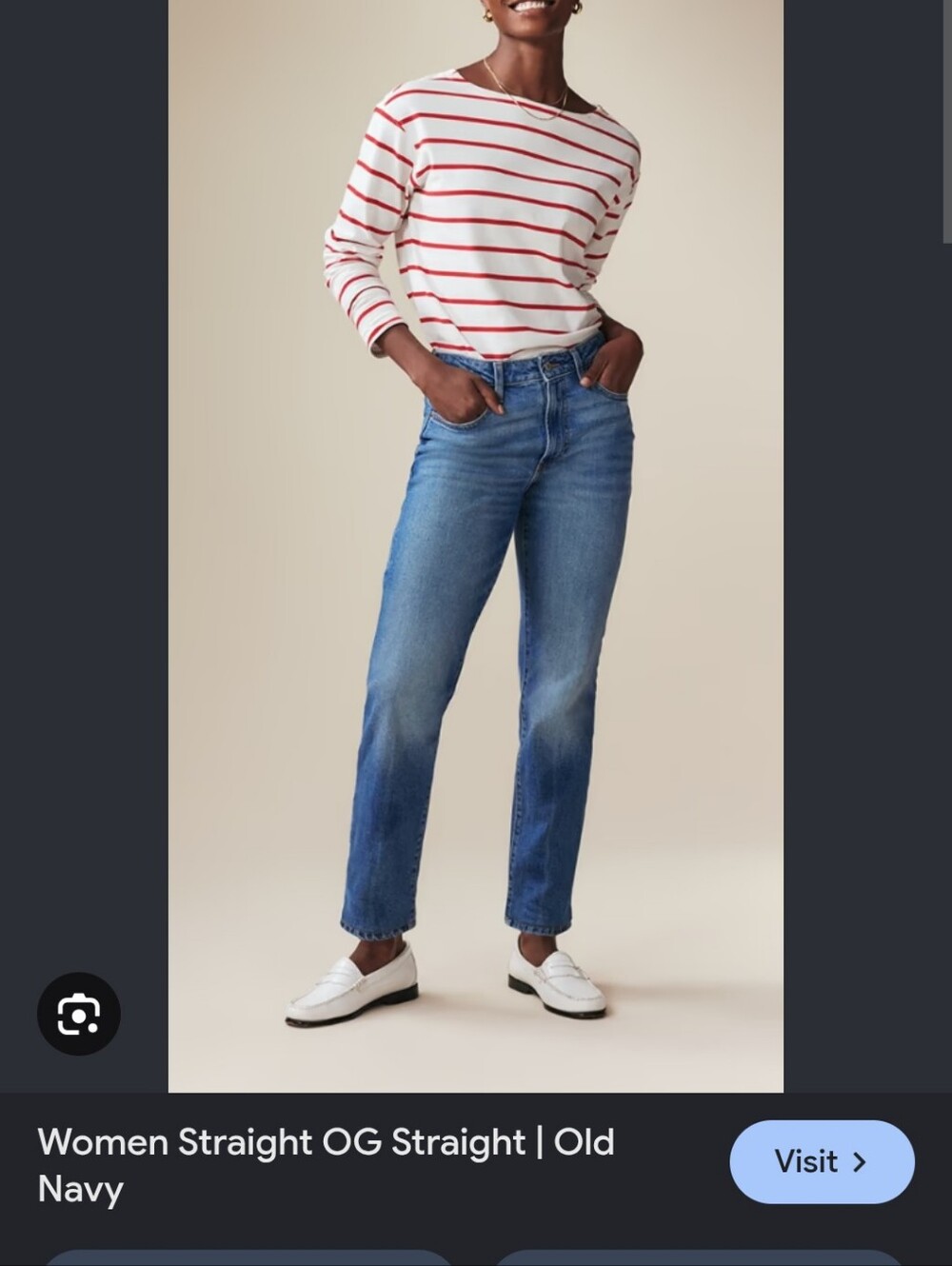 Old Navy Straight-Leg Jeans in Blue Wash